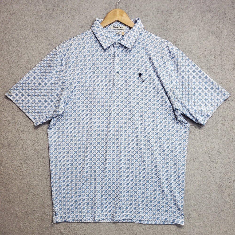 Straight Down Shirt Mens Medium Wingman Polo Golf The Country Club Of Orlando
